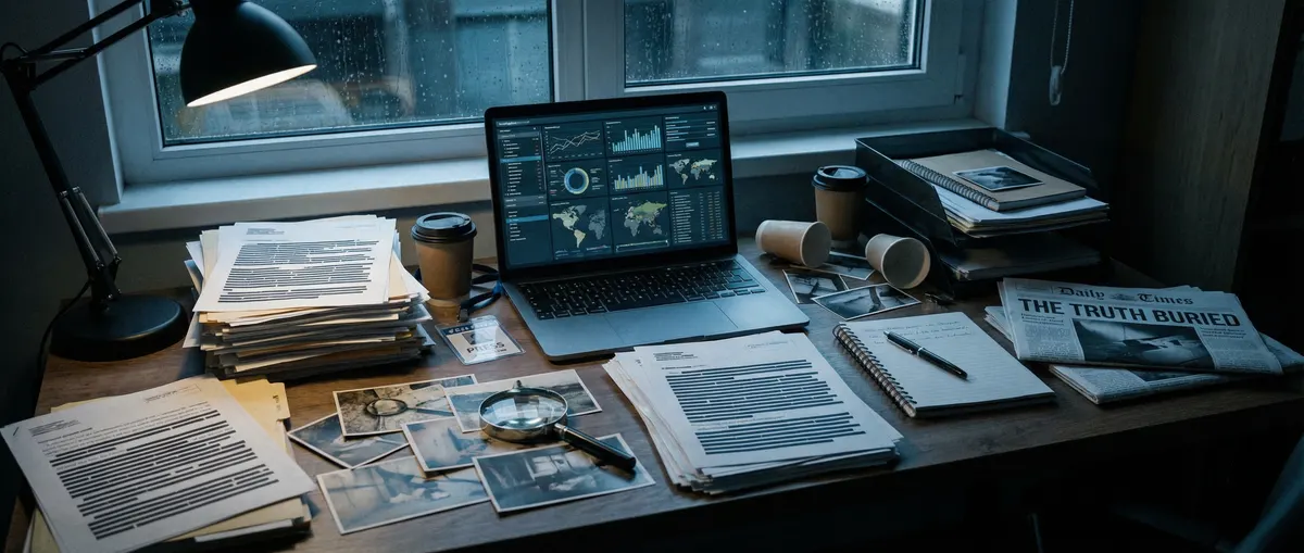 黑料不打样 - 调查记者工作台场景
